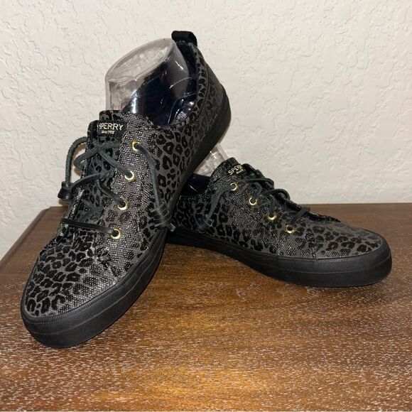 Sperry Top-Sider Crest Vibe Animal Print Slip On Memory Foam Sneaker Shoes - Picture 1 of 9